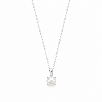 Solis White Gold Pearl Pendant Necklace