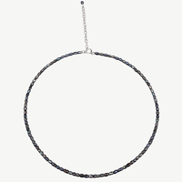 Choker mit schwarzen barocken Reisperlen