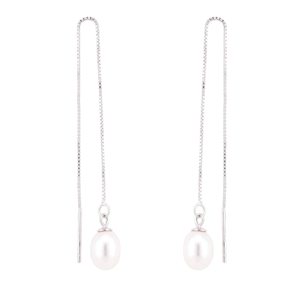 Flow pearl earrings