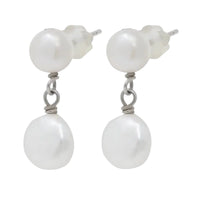 Classic Baroque Drop Earrings, silver pearlcode.co photo
