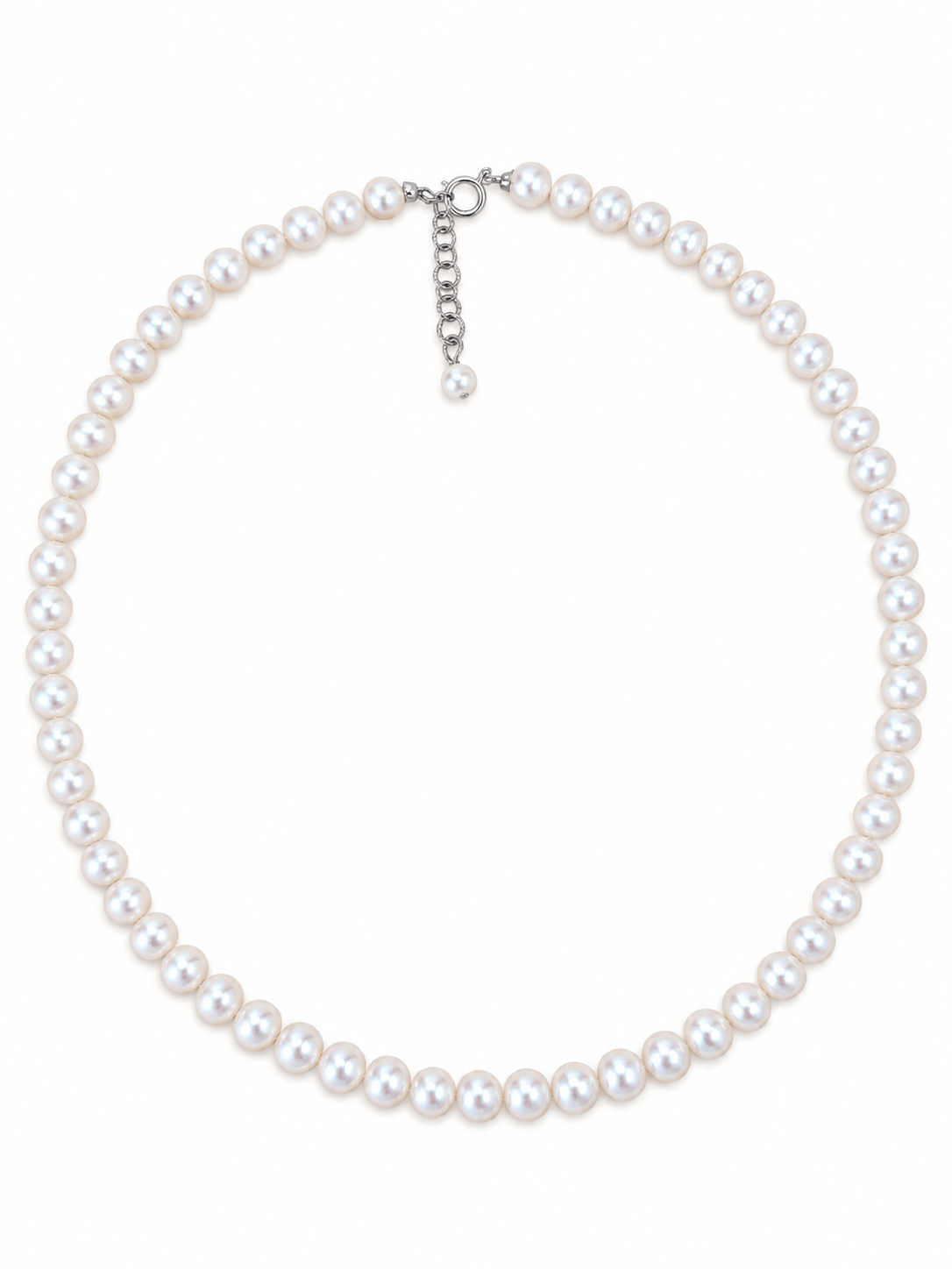 Aura Freshwater Pearl Silver Necklace photo