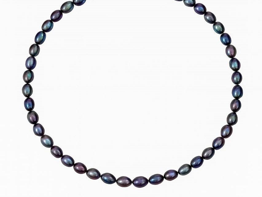 Black Rice Pearl Choker photo