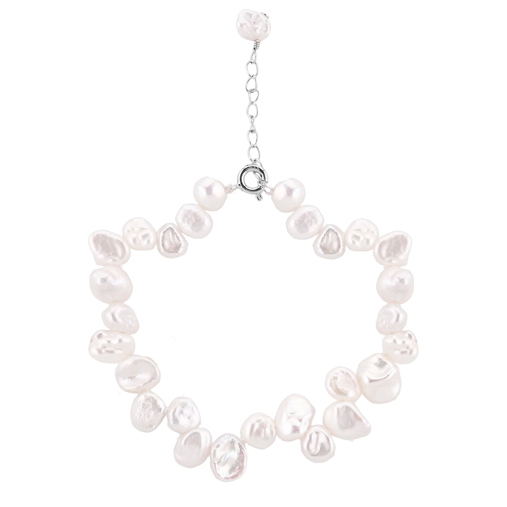 Keshi pearl bracelet