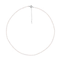 Choker White Round 3 mm Pearls photo