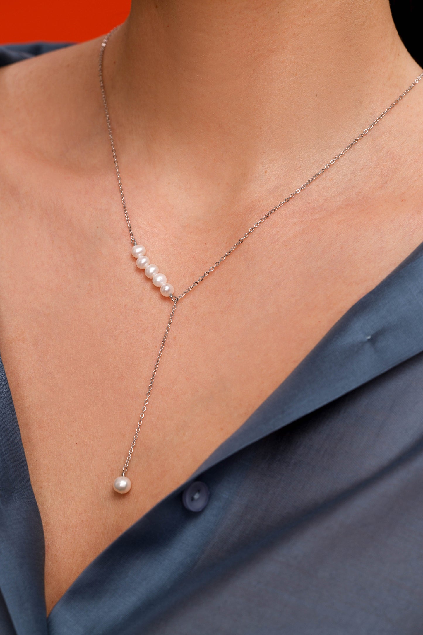 Constellation necklace, silver photo