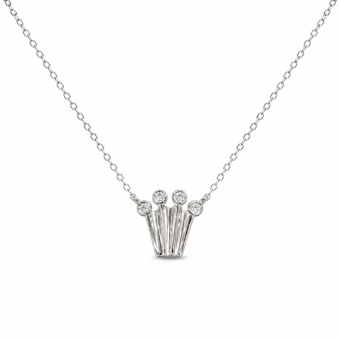 Crown Necklace with Diamonds photo