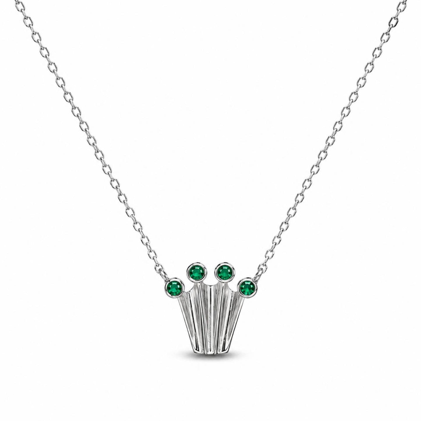 Crown Necklace with Onyx photo