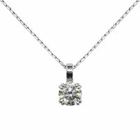 Diamond Pendant Necklace 0.50 CT, White Gold photo