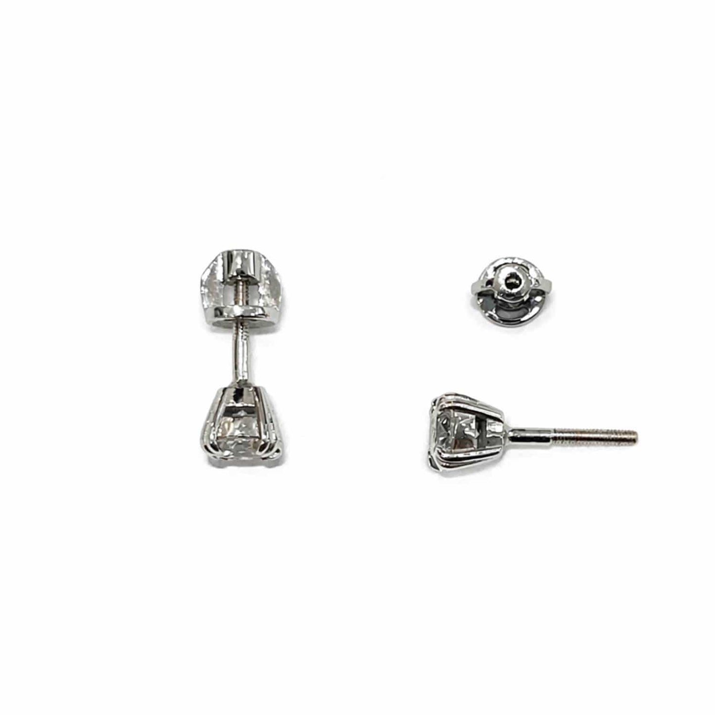Diamond Stud Earrings 1.06 ct, White Gold photo
