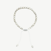 Gray Baroque Pearl Bracelet, 5 mm photo