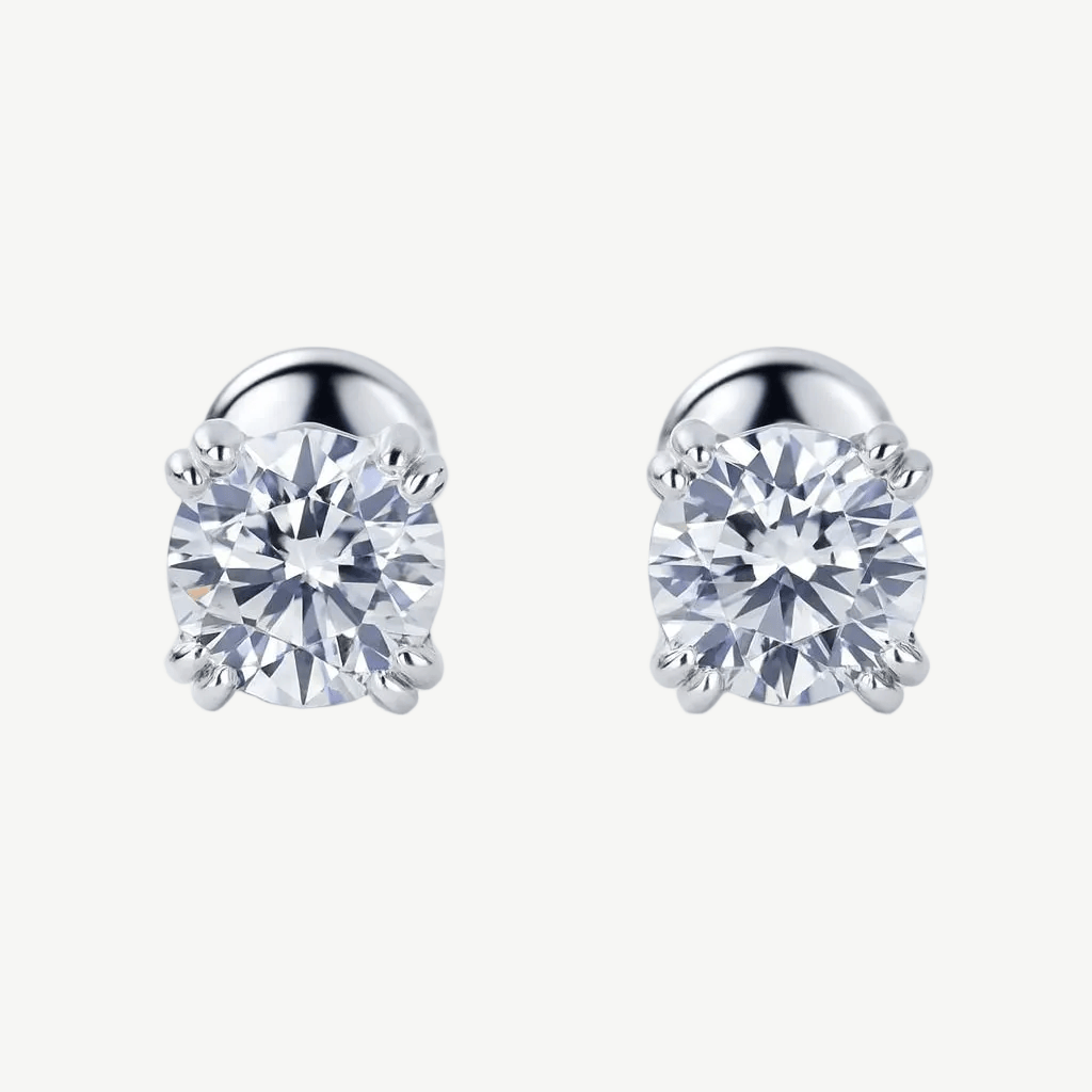 Lab-Grown Diamond Stud Earrings 1.06 ct, 14K White Gold photo