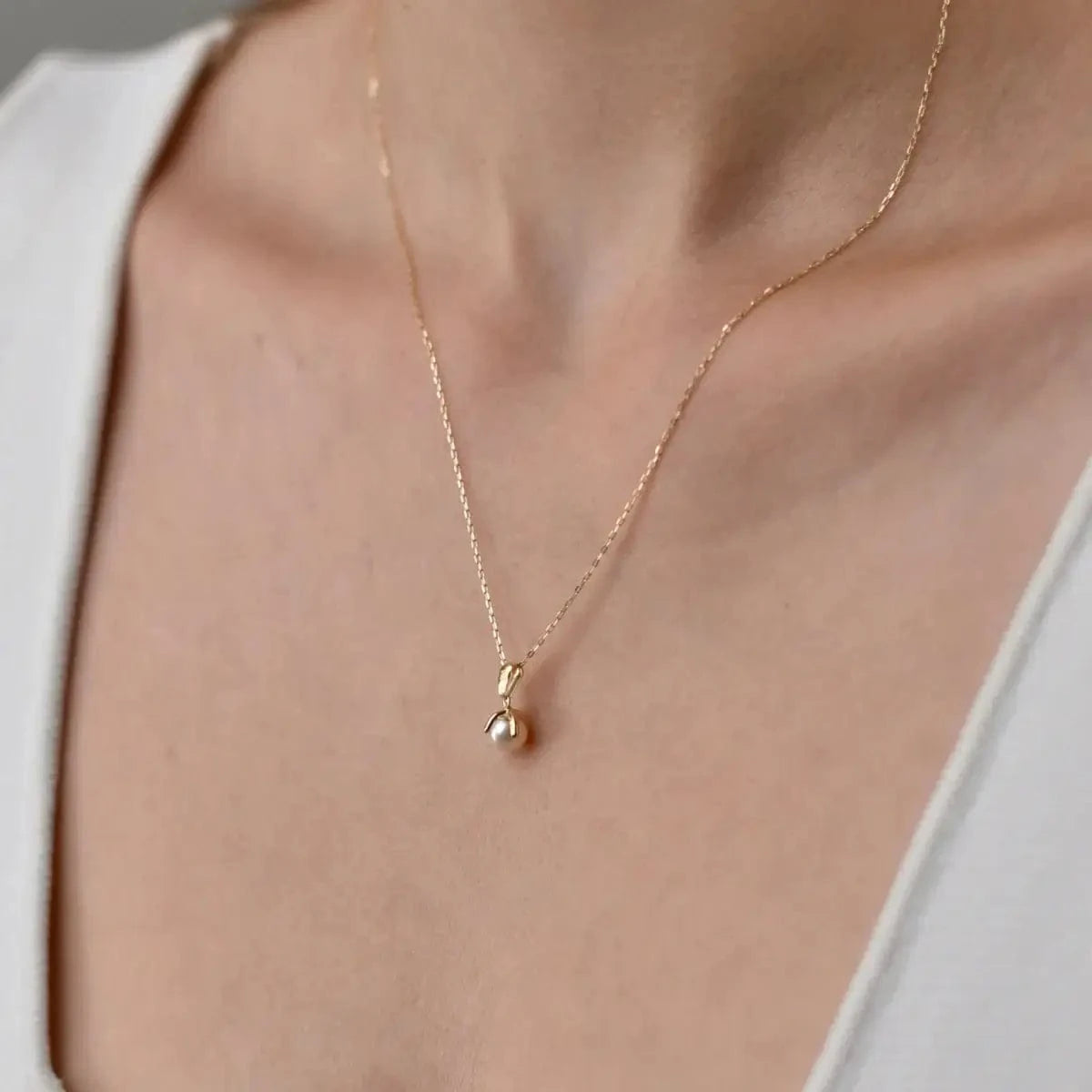 Gold chain necklace photo
