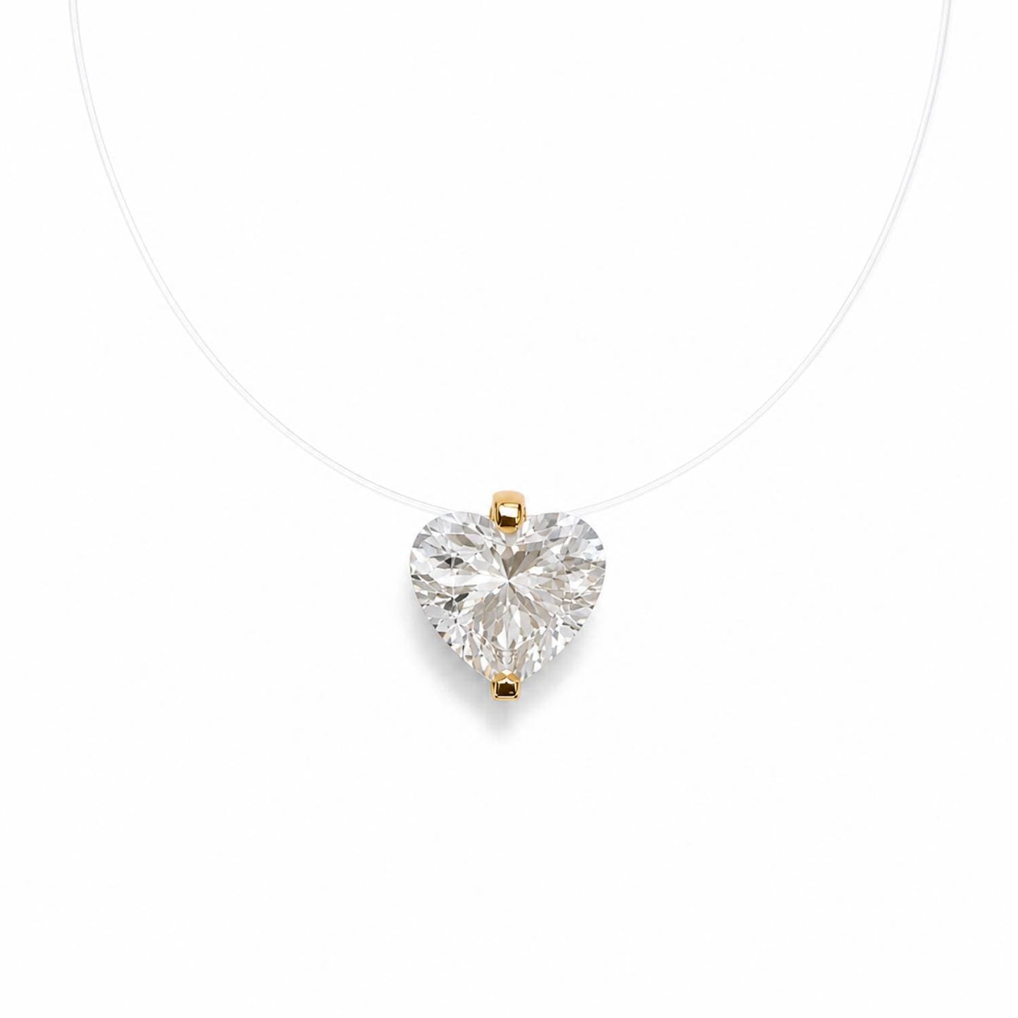 Lilly Heart Pendant, Gold-Plated Silver photo