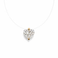 Lilly Heart Pendant, Gold-Plated Silver photo