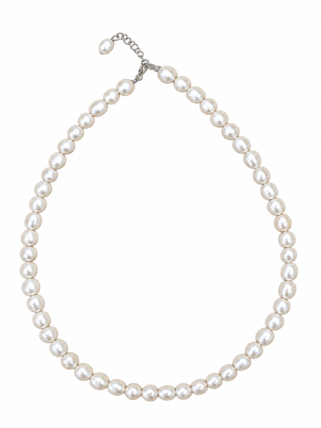 Lumina Premium Freshwater Pearl Silver Necklace photo