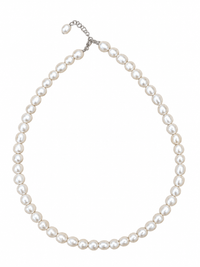 Lumina Premium Freshwater Pearl Silver Necklace photo