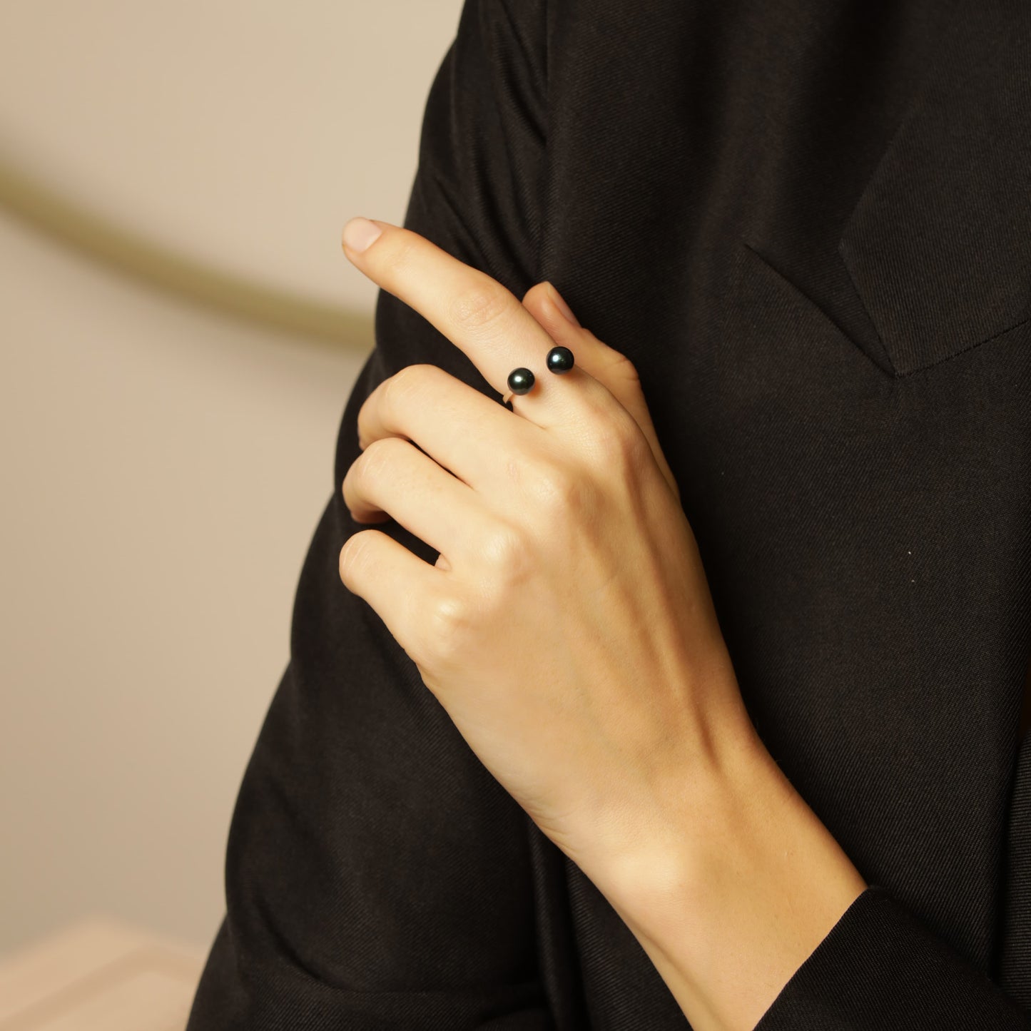 Midnight Sweetness Pearl Ring photo