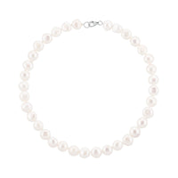 Necklace white pearl 10 mm Baroque Premium photo