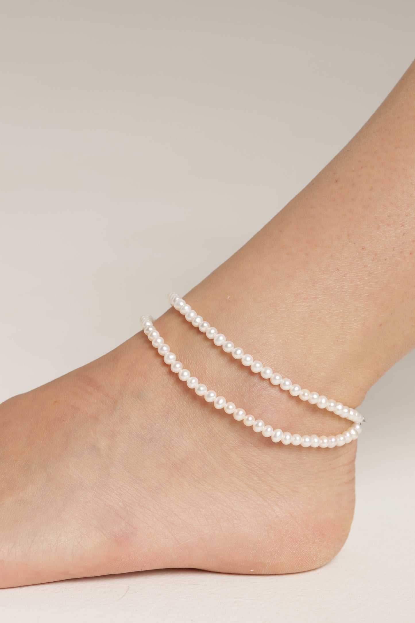 Floween Double Pearl Anklet photo