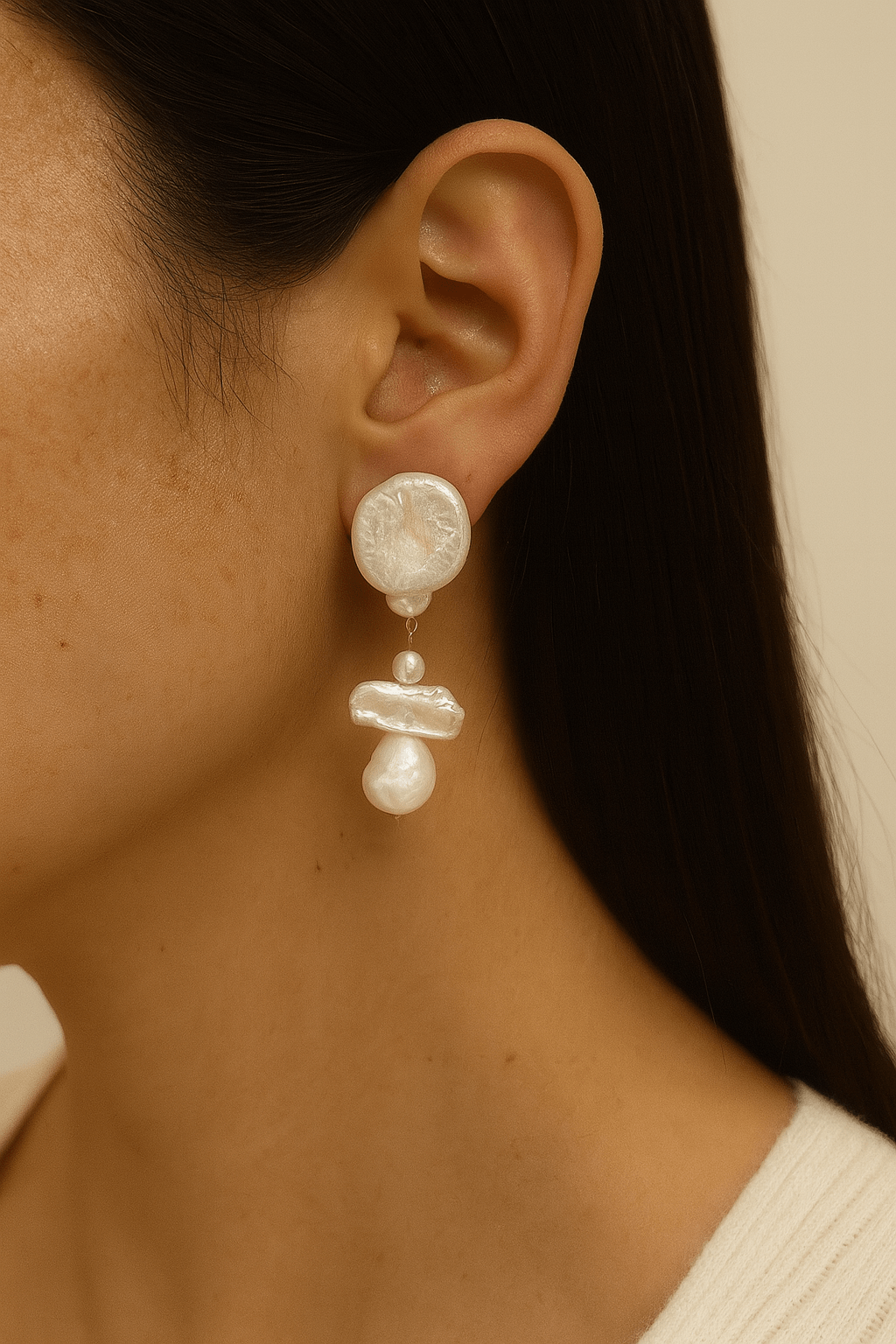 Sunshine Pearl Earrings photo