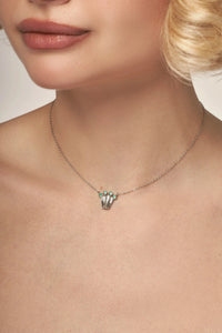 Crown Necklace with Onyx photo