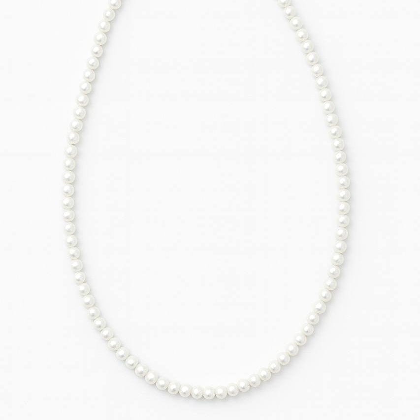 Ivory Sweetness Premium Necklace with 4mm Round Pearls photo