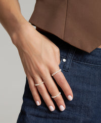 Set of 3 Pearl Rings photo