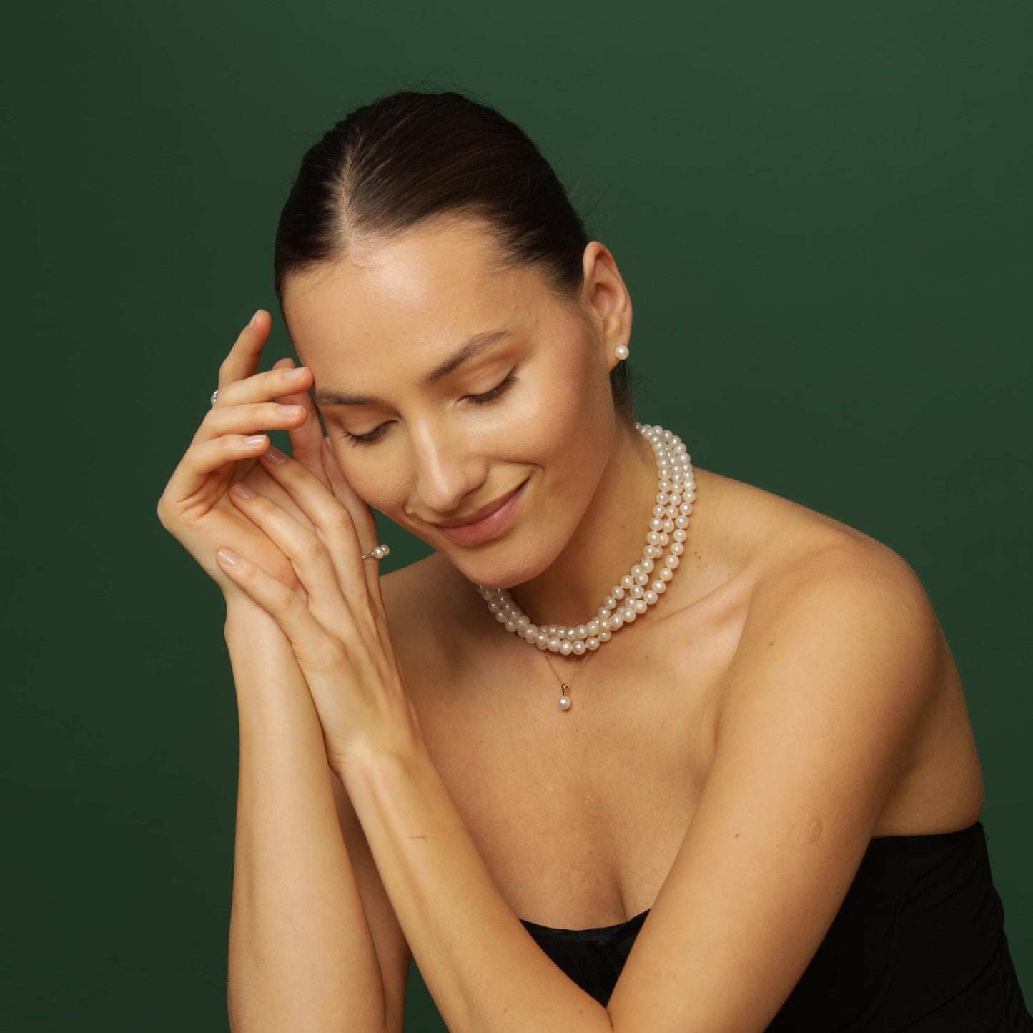 Premium 3 rows Necklace photo