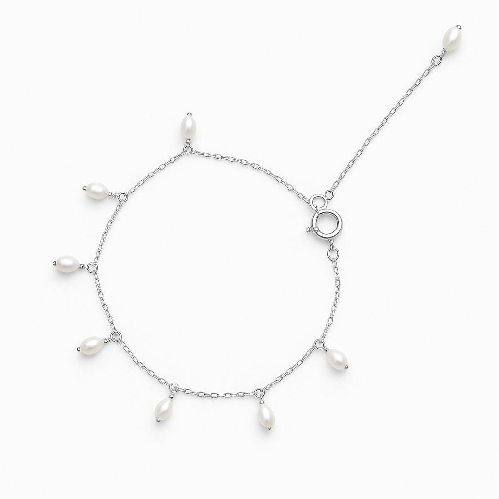 Silver Sun Pearl Bracelet photo