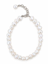 Unda Baroque Freshwater Pearl Silver Bracelet photo