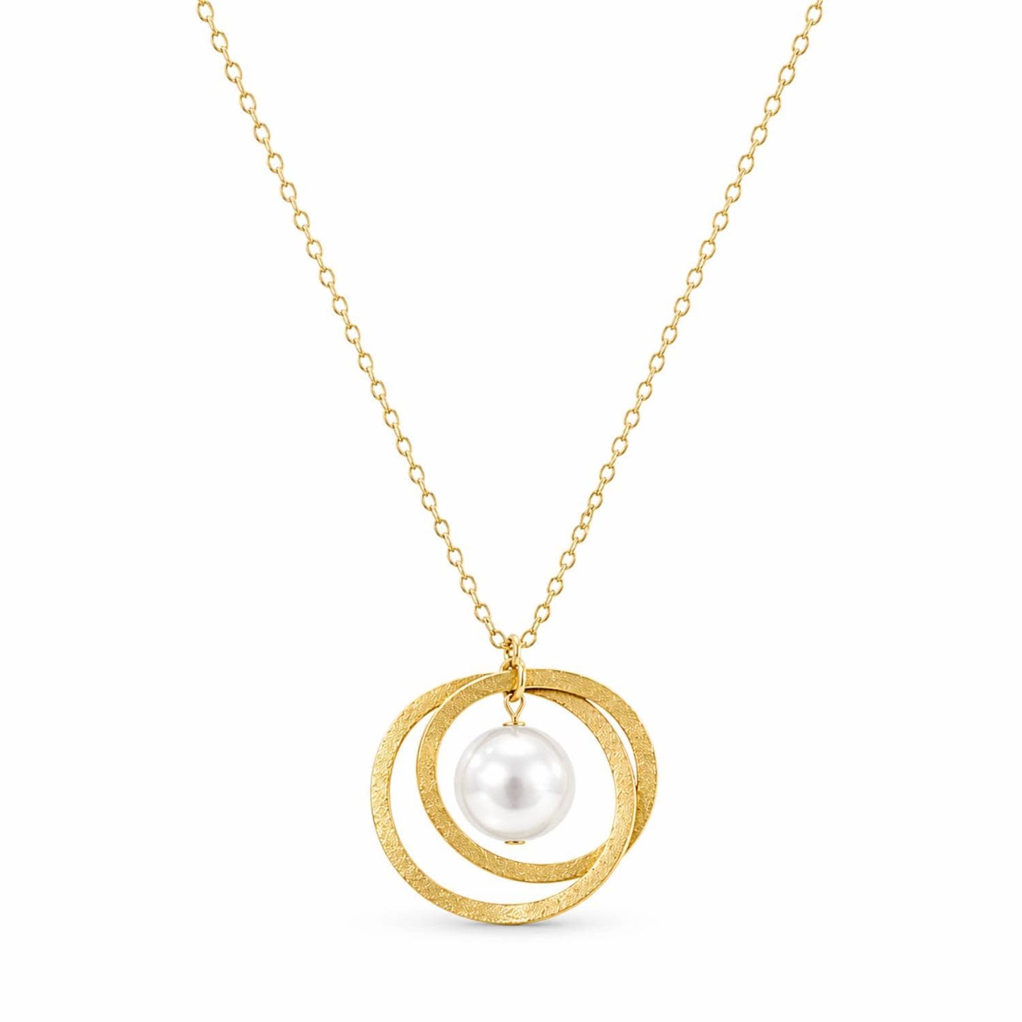 Universe necklace with baroque pearl photo