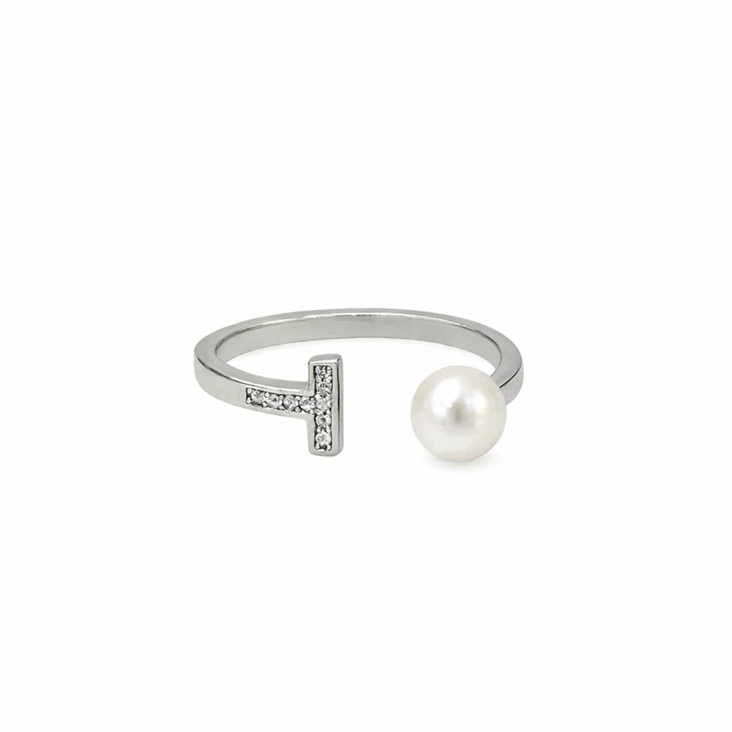 White Sugar Pearl Ring photo